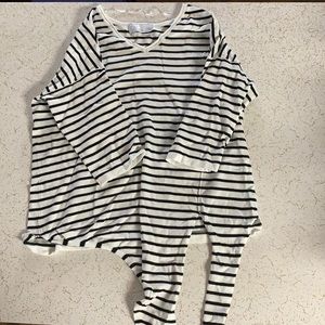 Black and white striped shirt